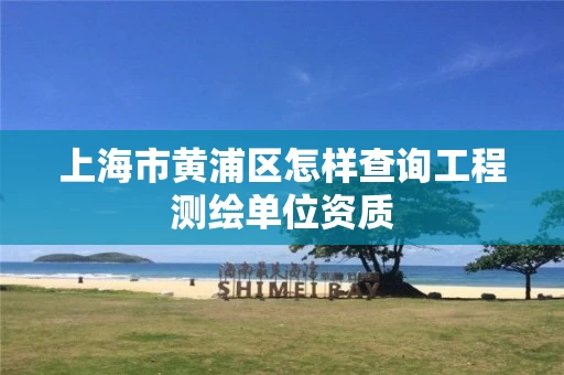 上海市黄浦区怎样查询工程测绘单位资质 上海市黄浦区怎样查询工程测绘单位资质