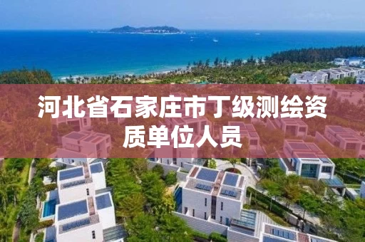 河北省石家庄市丁级测绘资质单位人员 河北省石家庄市丁级测绘资质单位人员