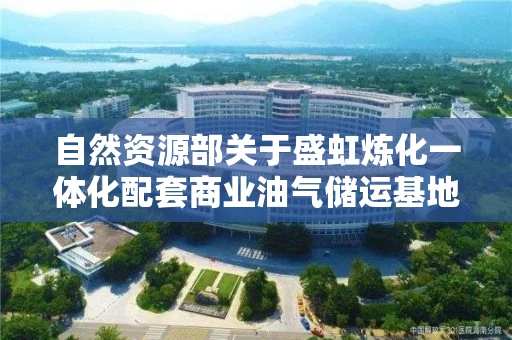 自然资源部关于盛虹炼化一体化配套商业油气储运基地项目海域使用论证报告的公示