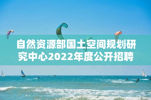 自然资源部国土空间规划研究中心2022年度公开招聘在职人员公告
