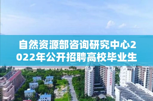自然资源部咨询研究中心2022年公开招聘高校毕业生面试公告