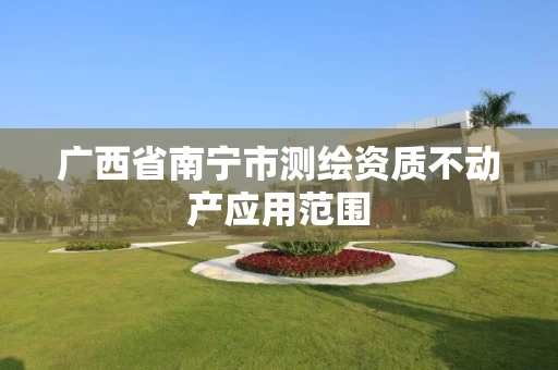 广西省南宁市测绘资质不动产应用范围 广西省南宁市测绘资质不动产应用范围