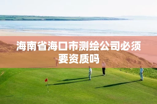 海南省海口市测绘公司必须要资质吗
