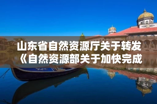 山东省自然资源厅关于转发《自然资源部关于加快完成集体土地所有权确权登记成果更新汇交的通知》的通知