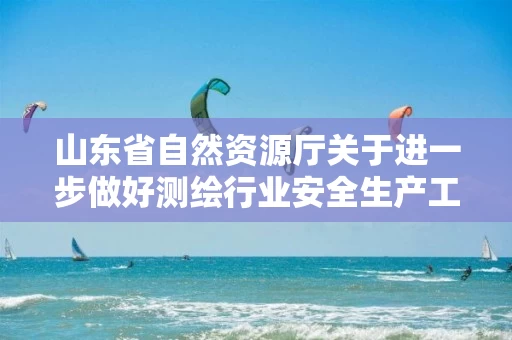 山东省自然资源厅关于进一步做好测绘行业安全生产工作的通知