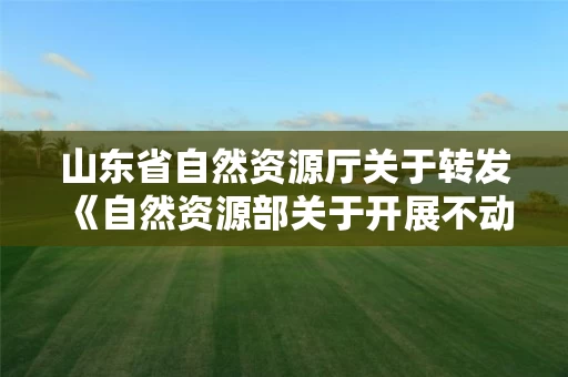 山东省自然资源厅关于转发《自然资源部关于开展不动产登记队伍作风常态化建设的通知》的通知