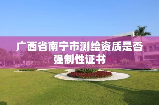 广西省南宁市测绘资质是否强制性证书