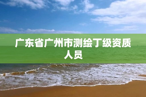 广东省广州市测绘丁级资质人员