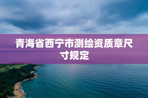 青海省西宁市测绘资质章尺寸规定