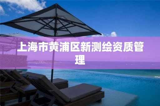 上海市黄浦区新测绘资质管理