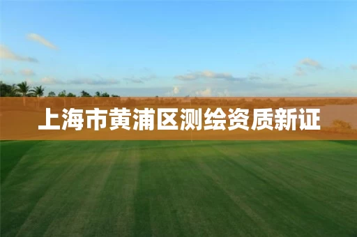 上海市黄浦区测绘资质新证