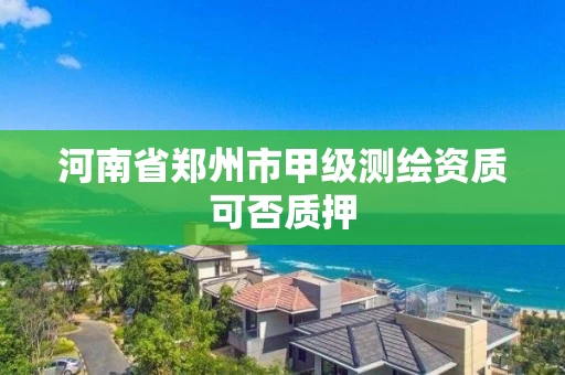 河南省郑州市甲级测绘资质可否质押 河南省郑州市甲级测绘资质可否质押