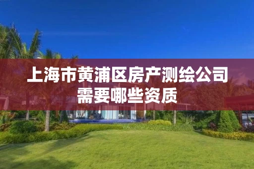 上海市黄浦区房产测绘公司需要哪些资质