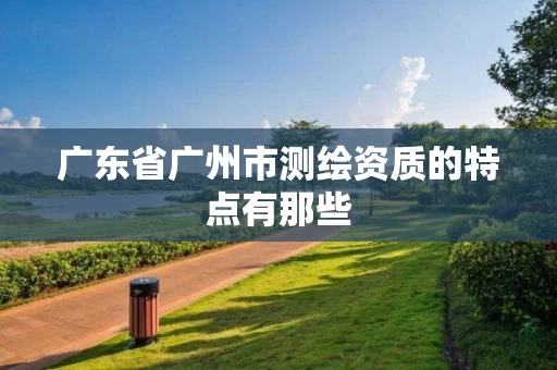广东省广州市测绘资质的特点有那些
