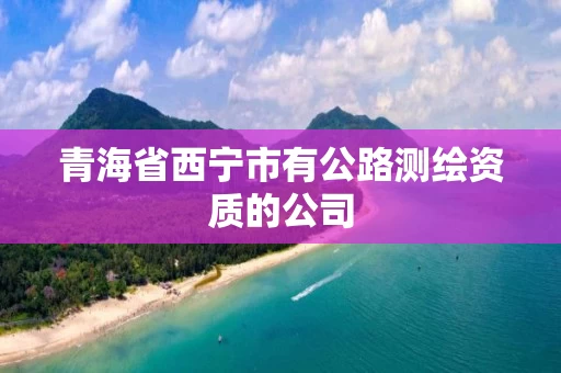 青海省西宁市有公路测绘资质的公司