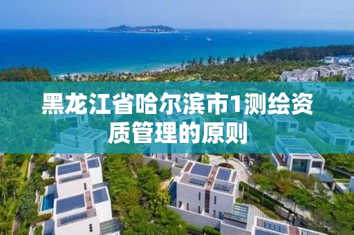黑龙江省哈尔滨市1测绘资质管理的原则