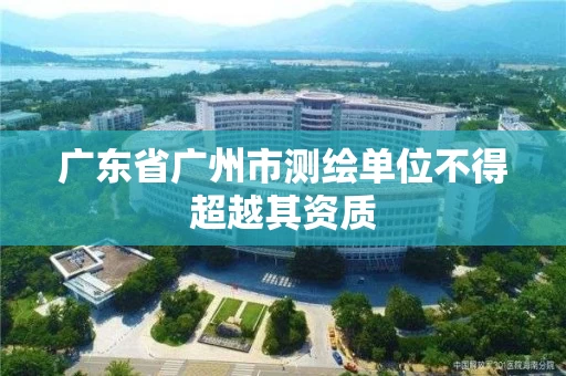 广东省广州市测绘单位不得超越其资质