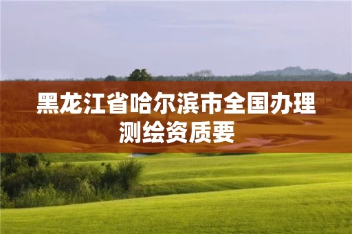 黑龙江省哈尔滨市全国办理测绘资质要 黑龙江省哈尔滨市全国办理测绘资质要