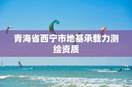 青海省西宁市地基承载力测绘资质 青海省西宁市地基承载力测绘资质
