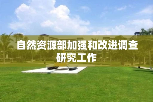 自然资源部加强和改进调查研究工作