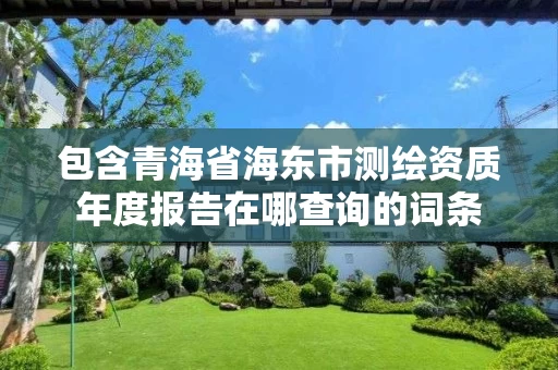 包含青海省海东市测绘资质年度报告在哪查询的词条