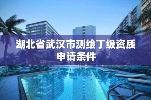湖北省武汉市测绘丁级资质申请条件