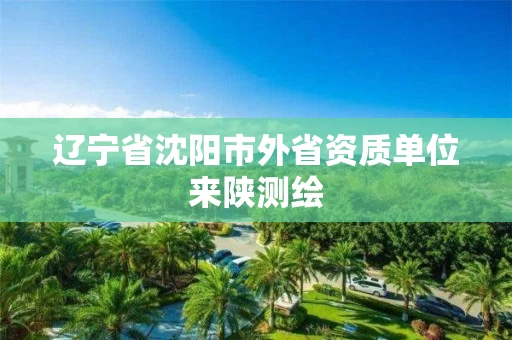辽宁省沈阳市外省资质单位来陕测绘