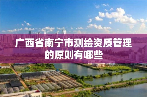 广西省南宁市测绘资质管理的原则有哪些