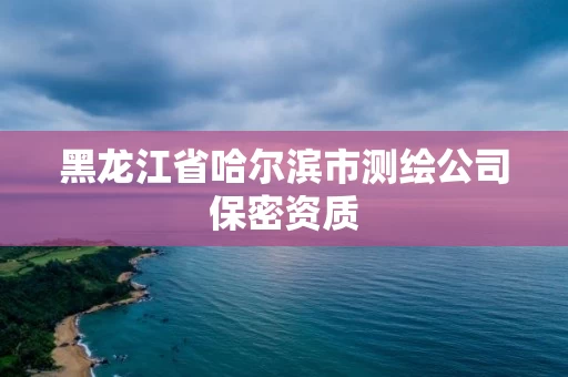 黑龙江省哈尔滨市测绘公司保密资质 黑龙江省哈尔滨市测绘公司保密资质