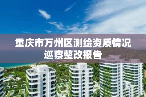 重庆市万州区测绘资质情况巡察整改报告 重庆市万州区测绘资质情况巡察整改报告