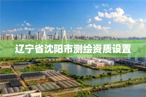 辽宁省沈阳市测绘资质设置