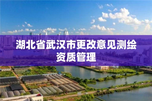 湖北省武汉市更改意见测绘资质管理