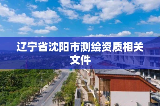 辽宁省沈阳市测绘资质相关文件