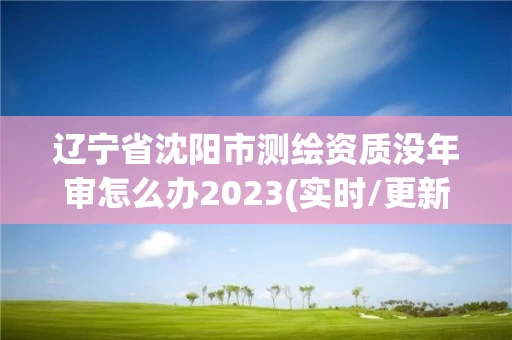 辽宁省沈阳市测绘资质没年审怎么办2023(实时/更新中)