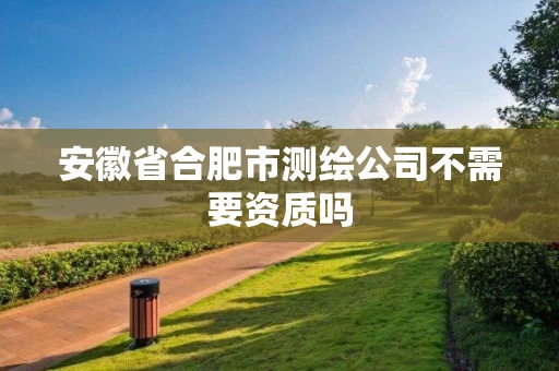 安徽省合肥市测绘公司不需要资质吗