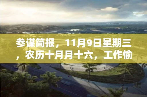 参谋简报，11月9日星期三，农历十月月十六，工作愉快，平安喜乐