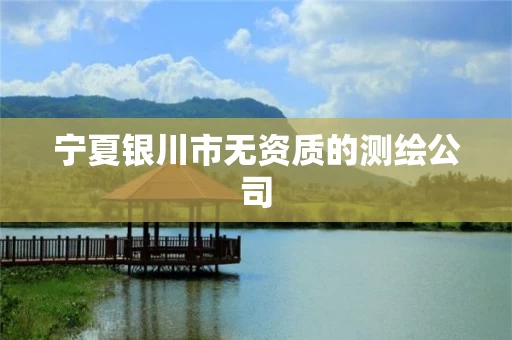 宁夏银川市无资质的测绘公司