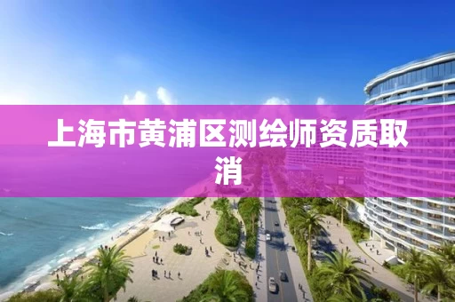 上海市黄浦区测绘师资质取消