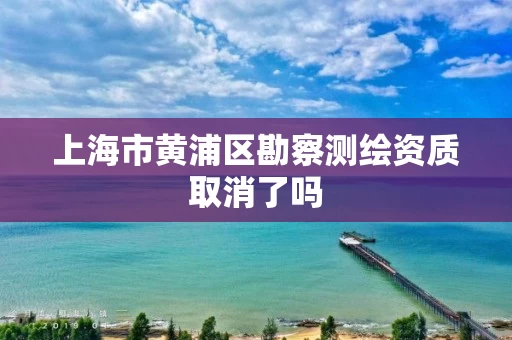 上海市黄浦区勘察测绘资质取消了吗