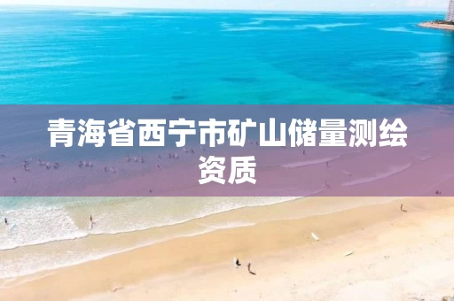 青海省西宁市矿山储量测绘资质