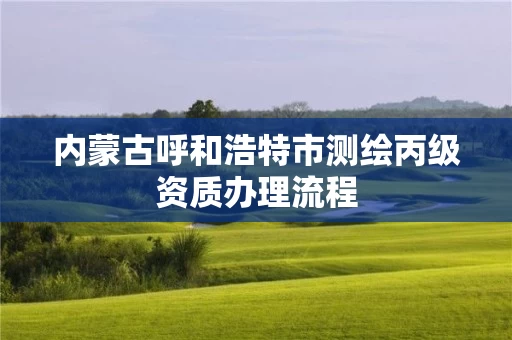 内蒙古呼和浩特市测绘丙级资质办理流程 内蒙古呼和浩特市测绘丙级资质办理流程
