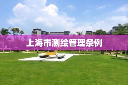 上海市测绘管理条例