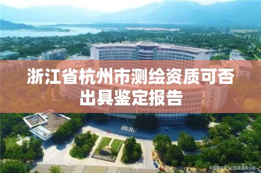 浙江省杭州市测绘资质可否出具鉴定报告
