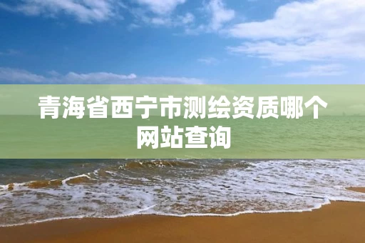青海省西宁市测绘资质哪个网站查询
