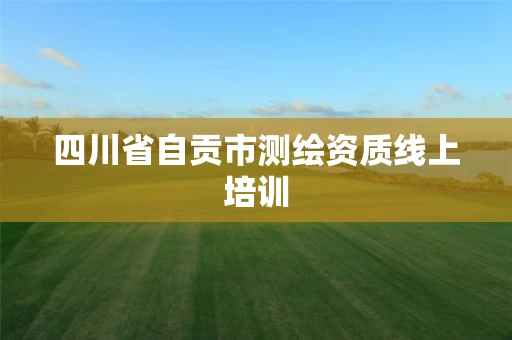 四川省自贡市测绘资质线上培训 四川省自贡市测绘资质线上培训