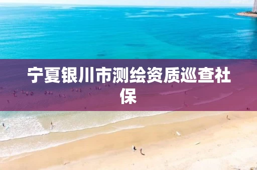 宁夏银川市测绘资质巡查社保