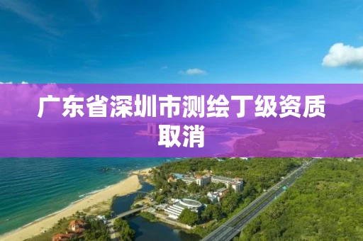 广东省深圳市测绘丁级资质取消 广东省深圳市测绘丁级资质取消