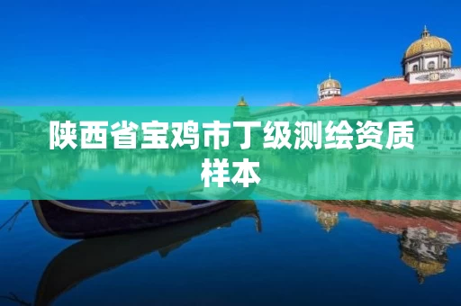 陕西省宝鸡市丁级测绘资质样本 陕西省宝鸡市丁级测绘资质样本