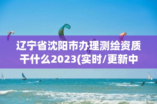 辽宁省沈阳市办理测绘资质干什么2023(实时/更新中)