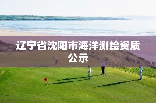 辽宁省沈阳市海洋测绘资质公示